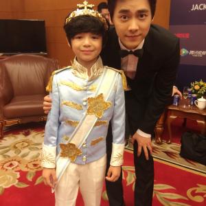 Li Yifeng (李易峰) & Jozef Waite (西蒙子) at the Shanghai International Film Festival 2015 - Jackie Chan Action Movie Week Gala Night.