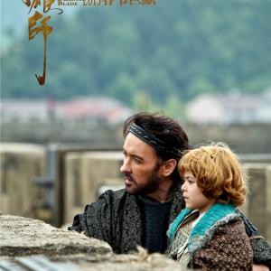 Dragon Blade still Jozef Waite  John Cusack look out from the city wall