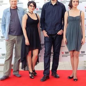 Florentita Hariton Adrian Tofei and Sonia Teodoriu at the Romanian premiere of Be My Cat A Film for Anne at 2015 TIFF  Transilvania International Film Festival