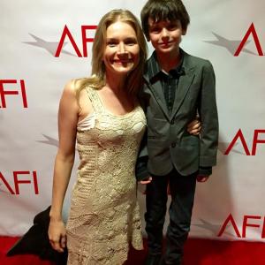 Zachary Rifkin with Kym Jackson at the AFI premiere of Starman