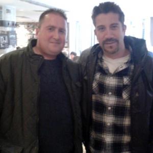 Nav Qateel with Gianni Capaldi. Glasgow, Scotland, UK - 2013