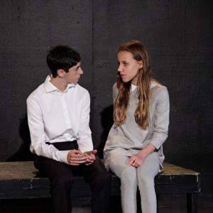 Scenes with Anna Strasberg workshop Luca Phillips and Francesca Murdoch in Diary of Anne Frank