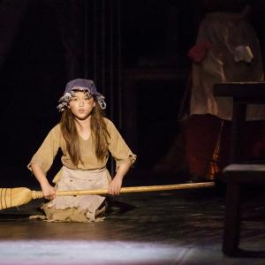 Allayna as Young Cosette in Broadway by the Bays Les Mis