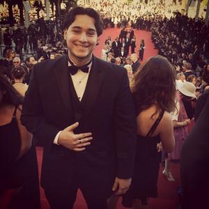 Director Alex Kahuam on the red carpet at the Cannes Film Festival 2015