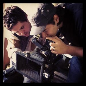 Director Alex Kahuam shooting Cowboys sunday
