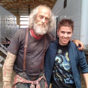 On set of 'Z Nation' with Russell Hodgkinson!