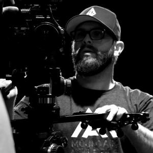Director Johnathan Paul checks the camera just before rolling on The Great Hanging.