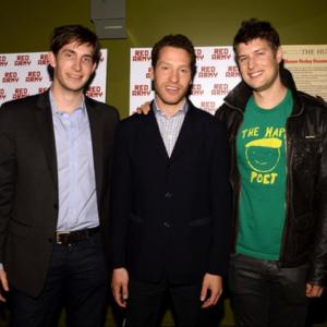 Sean Carey director Gabe Polsky and Max Lugavere attend the Red Army New York Screening at Sunshine Landmark on November 10 2014 in New York City