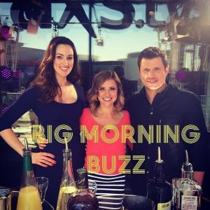 Big Morning Buzz promo photo with Mia Mastroianni Kristine Lakin and Nick Lachey
