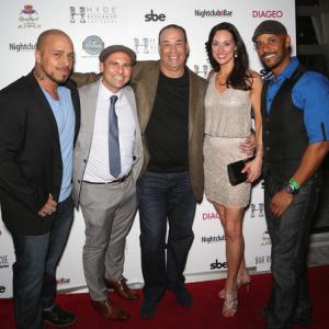 Vince Vegas, Nick Liberato, Jon Taffer, Mia Mastroianni, and Phil Wills at the Hyde Bar Rescue Event