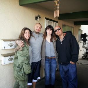 With director & my good friend Patty Jenkins, actress Mary Winstead & my homie Cuete Yeska after wrapping the pilot for EXPOSED coming to ABC soon..