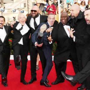 on the carpet with the boys at the SAG Awards