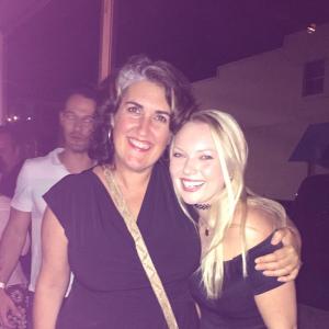 Kirsten at the Z Wrap party with Line Producer Claudine Marrotte