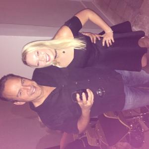 Kirsten at the Z wrap party with First AD Bobby