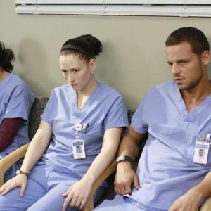 Still of Justin Chambers, Chyler Leigh and Sandra Oh in Grei anatomija (2005)