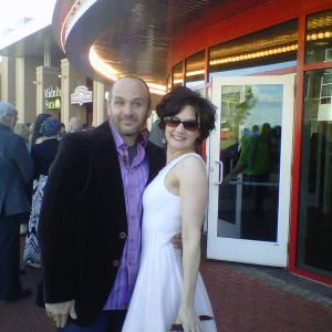 Amy McFadden and fiance Joe Anderson at Premiere of Mickey Matson and the Copperhead Conspiracy.
