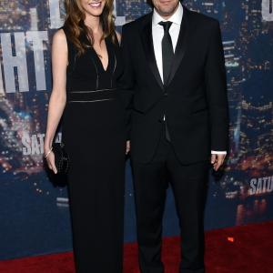 Adam Sandler and Jackie Sandler at event of Saturday Night Live 40th Anniversary Special 2015