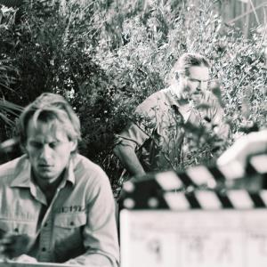 Michael Curylo and Terry Jernigan on set of Cold is the Garden