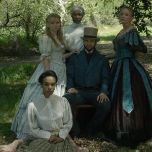 On the set of Verona in the San Gabriel Mountains Family portrait