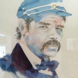 Watercolor  Col Thomas Devin Gettysburg