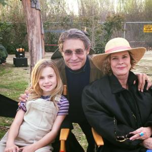 on set of Heartbeat with Michael Nouri and JoBeth Williams