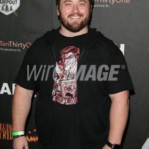 Actor Joe P. Harris attends the Los Angeles Haunted Hayride Black Carpet Premiere Night in Griffith Park on October 4, 2015 in Los Angeles, California.