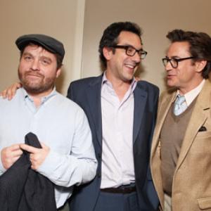 Robert Downey Jr., Zach Galifianakis and Todd Phillips