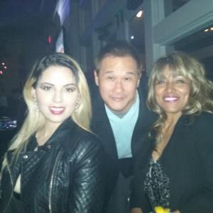 Rick Lee with his two ladies Actress Maria Alexandra & Stephanie West