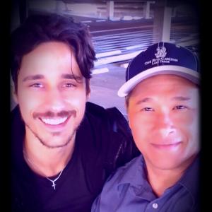 Rick Lee with Peter Gadiot in Once upon a time in Wonderland