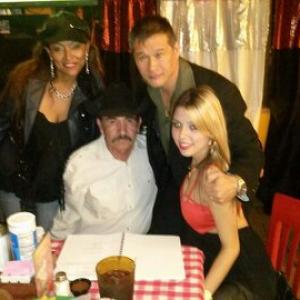 Rick Lee with actresses Maria Alexandra  Stephanie West  actor Chavita Almada nephew of actor Mario Almada