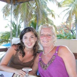 Mom and I in St Thomas