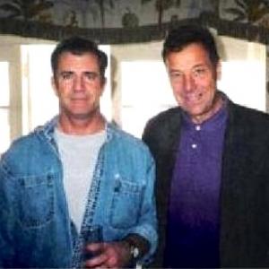 Actor/writer/director Mel Gibson & Producer Bob DeBrino Passion of Christ promotional party 4 Seasons Hotel