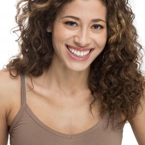 Meaghan Bloom Fluitt  TheatricalCommercial Headshot with Curly Hair