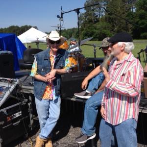 Pat Mason and Pat Johnson on the set of Campin Buddies in Shreveport La 2014