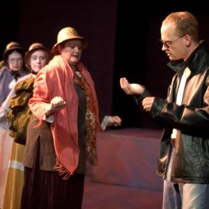 Scene from theatre production of On the Verge