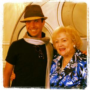 Lon Haber and Betty White at Hollywoof 2012  Dogs for the Deaf charity event
