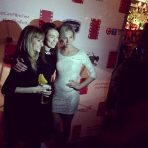 Red carpet at The Canadian Film Festival with the female cast of 