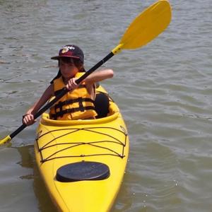 A kayaker