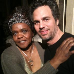 Adella Gautier on the set of NOW YOU SEE ME with Mark Ruffalo