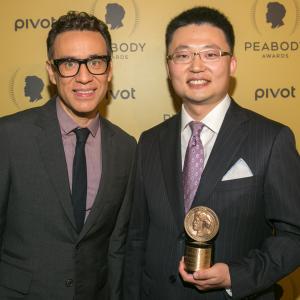 Leon Lee with Fred Armisen at The 74th Annual Peabody Awards Ceremony