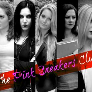 The Pink Sneakers Club Poster Left to right McClane Bertoni as Randi Guseberri Melina Lyon as Kaye West Caren James as Nicole Sherwood Bonnie Gayle as Deirdre Brocktin and Jenna Beasley as Natalie Pelledario