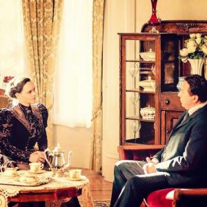 Still of Christina Ricci and Jeff Wincott as Marshal Hilliard in The Lizzie Borden Chronicles