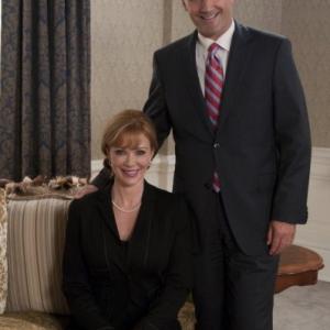 Still of Lauren Holly and DW Moffett in Covert Affairs 2010