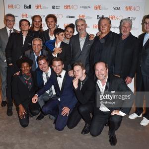 Cast of Stonewall with Director Roland Emmerich TIIF Toronto Sept 18 2015