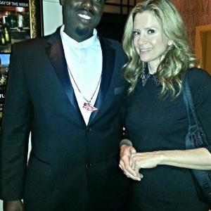 Pictured w/ Mira Sorvino at the Do You Believe? Premiere party.