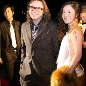 director Stuart Allison & actress Nina Xining Zuo on Director Guild of America red carpet, photo taken by Susan Li.