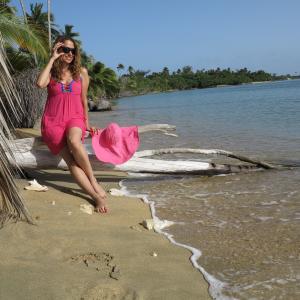 Alice McLaughlin on the Isla Culebra.