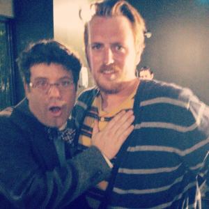 Sean Astin and I on set of Bad Kids Go 2 Hell.