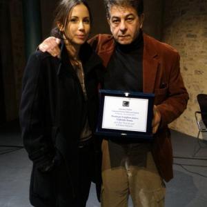 26 december 2015 Florence - Gabriele Arena with his Director Federica Salvatori. 2 ' Florence FilmCorti Festivall - All finalists 