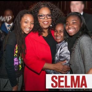 Trinity Simone with Oprah Mikeria Howard and Ebony Billups at Selma Red Carpet